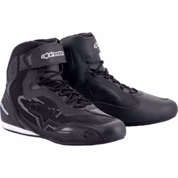 Alpinestars Faster 3 Rideknit Scarpe da moto, nero-grigio, dimensione 42 per uomo