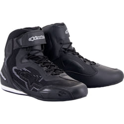 Alpinestars Faster 3 Rideknit Scarpe da moto, nero-grigio, dimensione 43 per uomo