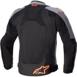 Alpinestars SMX Air Giacca tessile moto perforata, nero-grigio-arancione, dimensione 2XL per uomo