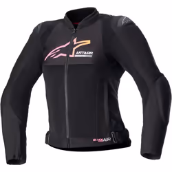 Alpinestars Stella SMX Air Giacca tessile moto da donna perforata, nero-rosa, dimensione XS per donne