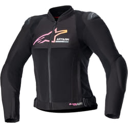 Alpinestars Stella SMX Air Giacca tessile moto da donna perforata, nero-rosa, dimensione XS per donne