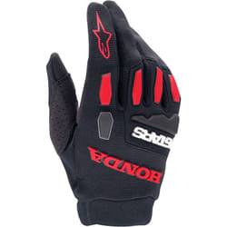 Alpinestars Honda Full Bore Guanti da motocross, nero-rosso, dimensione S per uomo
