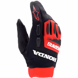 Alpinestars Honda Full Bore Guanti da motocross, nero-rosso, dimensione S per uomo