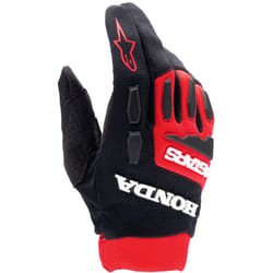 Alpinestars Honda Full Bore Guanti da motocross, nero-rosso, dimensione L per uomo