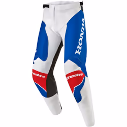 Alpinestars Honda Racer Iconic Pantaloni Motocross, bianco-rosso-blu, dimensione 32 per uomo