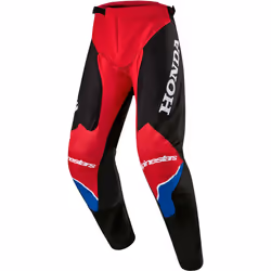 Alpinestars Honda Racer Iconic Pantaloni Motocross, nero-bianco-rosso, dimensione 28 per uomo