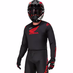 Alpinestars Honda Racer Iconic Maglia Motocross, nero-rosso, dimensione XL per uomo