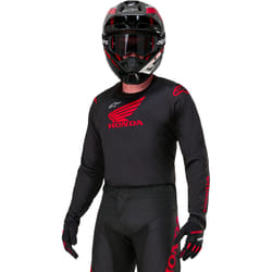 Alpinestars Honda Racer Iconic Maglia Motocross, nero-rosso, dimensione XL per uomo