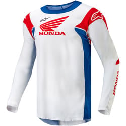Alpinestars Honda Racer Iconic Maglia Motocross, bianco-rosso-blu, dimensione 2XL per uomo