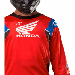 Alpinestars Honda Racer Iconic Maglia Motocross, nero-bianco-rosso, dimensione XL per uomo