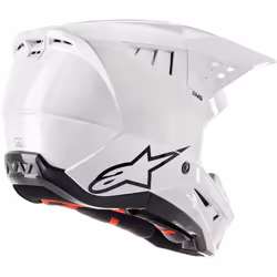 Alpinestars S-M5 Solid 2024 Casco Motocross, bianco, dimensione XL per uomo