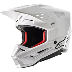 Alpinestars S-M5 Solid 2024 Casco Motocross, bianco, dimensione 2XL per uomo