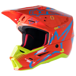 Alpinestars S-M5 Action 2 2024 Casco Motocross, giallo-arancione, dimensione XL per uomo