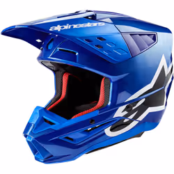 Alpinestars S-M5 Corp 2024 Casco Motocross, blu, dimensione S per uomo