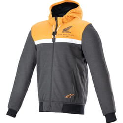 Alpinestars Honda Chrome Giacca tessile moto, grigio-arancione, dimensione S per uomo