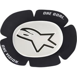 Alpinestars GP Sport Evo Dispositivo di scorrimento del ginocchio, nero-bianco per uomo