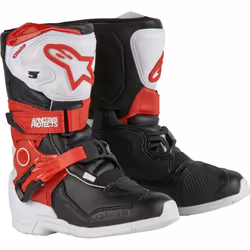 Alpinestars Tech 3S Stivali da motocross per bambini, nero-bianco-rosso, dimensione 32