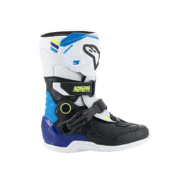 Alpinestars Tech 3S Stivali da motocross per bambini, nero-bianco-blu, dimensione 32