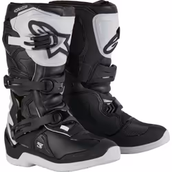 Alpinestars Tech 3S Stivali da motocross giovanile, nero-bianco, dimensione 38