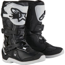 Alpinestars Tech 3S Stivali da motocross giovanile, nero-bianco, dimensione 38