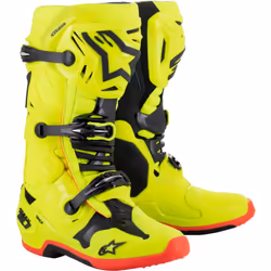 Alpinestars Tech 10 Stivali Motocross, nero-rosso-giallo, dimensione 47 per uomo