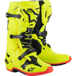 Alpinestars Tech 10 Stivali Motocross, nero-rosso-giallo, dimensione 47 per uomo