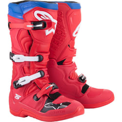Alpinestars Tech 5 Stivali motocross, bianco-rosso-blu, dimensione 38 per uomo