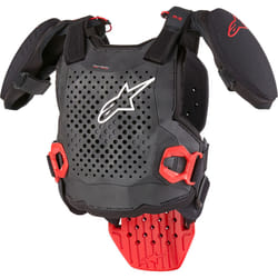 Alpinestars A-5 S V2 Armatura toracica giovanile, nero-rosso, dimensione L XL