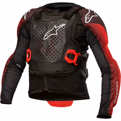 Alpinestars Bionic Tech Giacca Youth Protector, nero-rosso, dimensione S M