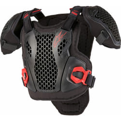 Alpinestars Bionic Action Armatura toracica giovanile, nero-rosso, dimensione S M