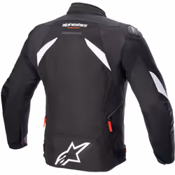 Alpinestars T-GP R V3 Drystar giacca tessile moto impermeabile, nero-bianco, dimensione S per uomo