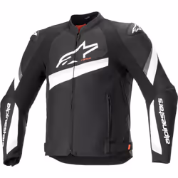 Alpinestars T-GP Plus R V4 Giacca tessile moto, nero-bianco, dimensione XL per uomo