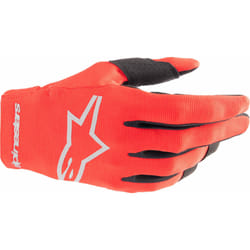 Alpinestars Radar Guanti da motocross per ragazzi, rosso, dimensione M