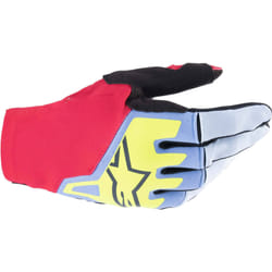 Alpinestars Techstar Guanti da motocross, rosso-blu, dimensione S per uomo