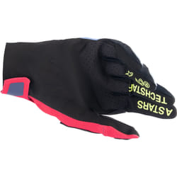 Alpinestars Techstar Guanti da motocross, rosso-blu, dimensione M per uomo