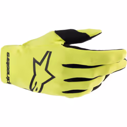 Alpinestars Radar Guanti da motocross, nero-giallo, dimensione M per uomo