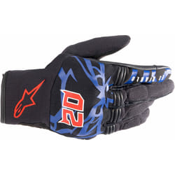 Alpinestars FQ20 Copper Guanti da moto, nero-rosso-blu, dimensione S per uomo