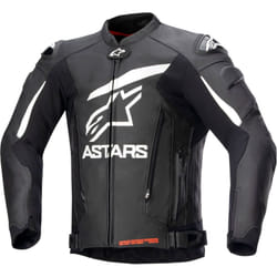 Alpinestars GP Plus V4 Giacca in pelle moto, nero-bianco, dimensione 52 per uomo