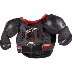 Alpinestars Bionic Action Kickstart Armatura toracica per bambini, nero-rosso, dimensione S M L XL 2XL