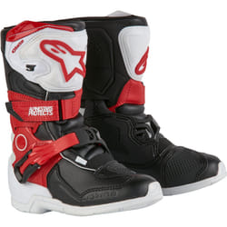 Alpinestars Tech 3S Stivali da motocross per bambini, nero-bianco-rosso, dimensione 28