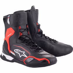 Alpinestars Superfaster Scarpe da moto, nero-bianco-rosso, dimensione 42 per uomo