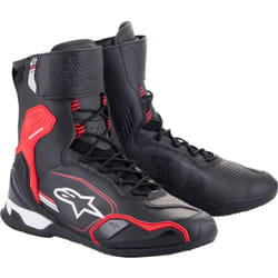 Alpinestars Superfaster Scarpe da moto, nero-bianco-rosso, dimensione 42 per uomo