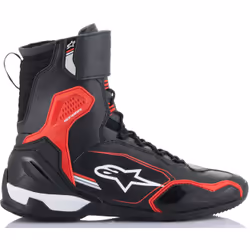 Alpinestars Superfaster Scarpe da moto, nero-bianco-rosso, dimensione 42 per uomo