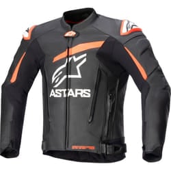 Alpinestars GP Plus V4 Giacca in pelle moto, nero-bianco-rosso, dimensione 54 per uomo