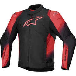 Alpinestars T-SP 1 V2 giacca tessile moto impermeabile, nero-rosso, dimensione S per uomo