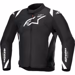Alpinestars T-SP 1 V2 giacca tessile moto impermeabile, nero-bianco, dimensione S per uomo
