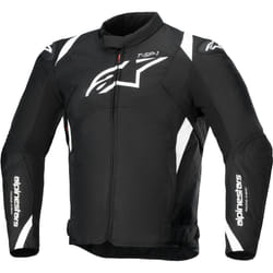 Alpinestars T-SP 1 V2 giacca tessile moto impermeabile, nero-bianco, dimensione S per uomo