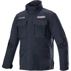 Alpinestars MO.ST.EQ Field giacca tessile moto impermeabile, nero, dimensione M per uomo