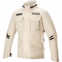 Alpinestars MO.ST.EQ Field giacca tessile moto impermeabile, beige, dimensione 3XL per uomo