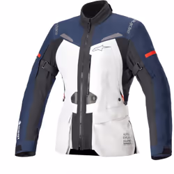 Alpinestars Stella ST-7 2L GTX impermeabile Giacca tessile moto da donna, nero-grigio-blu, dimensione S per donne